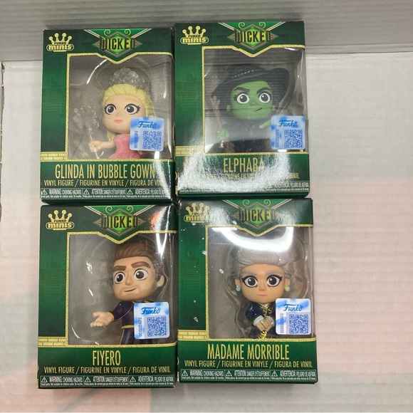 Funko Other - Funko Wicked Vinyl Figures Set - Glinda, Fiyero ,Madame ,Morrible